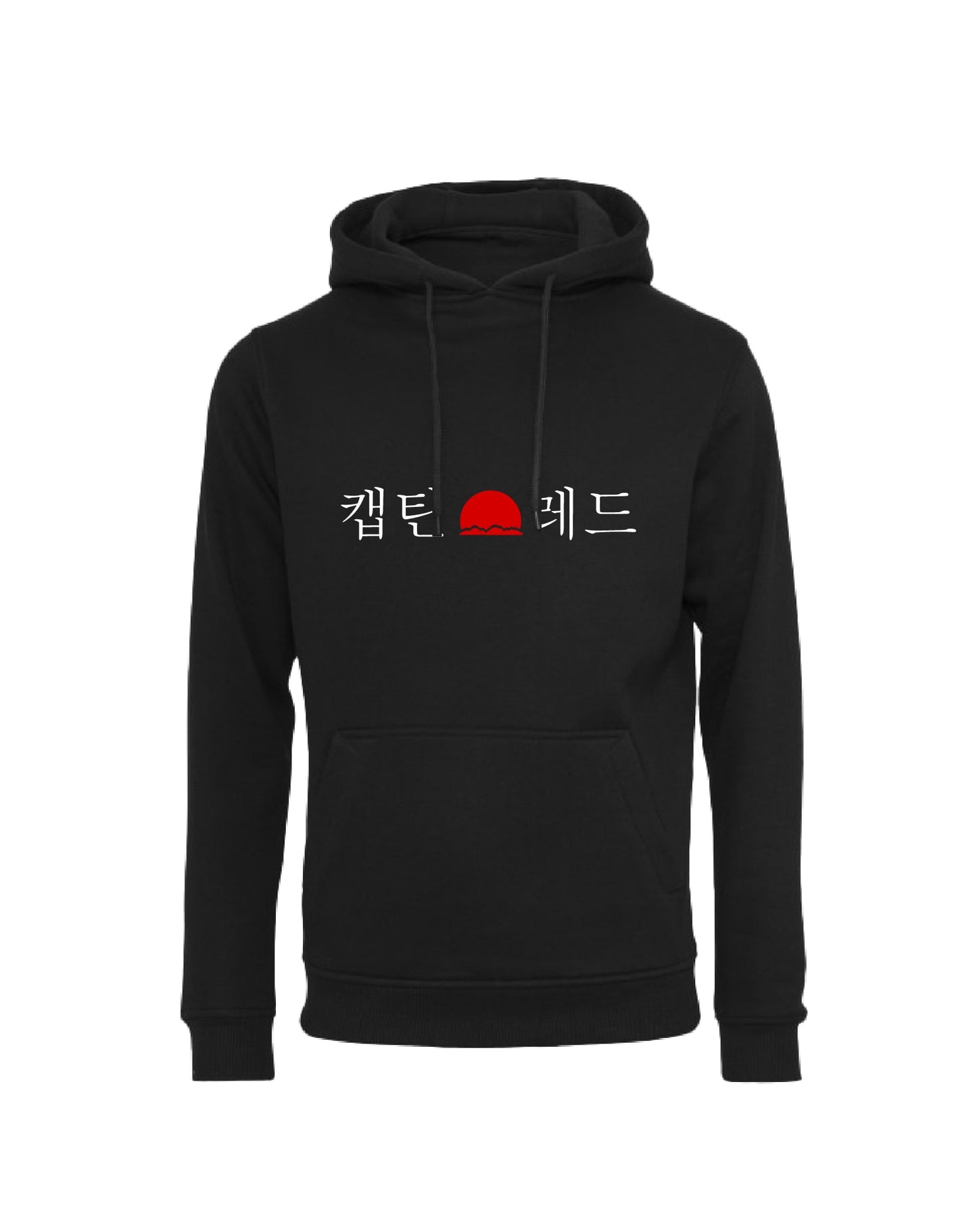 HOODIES noir capitaine rouge poche SUDVISION
