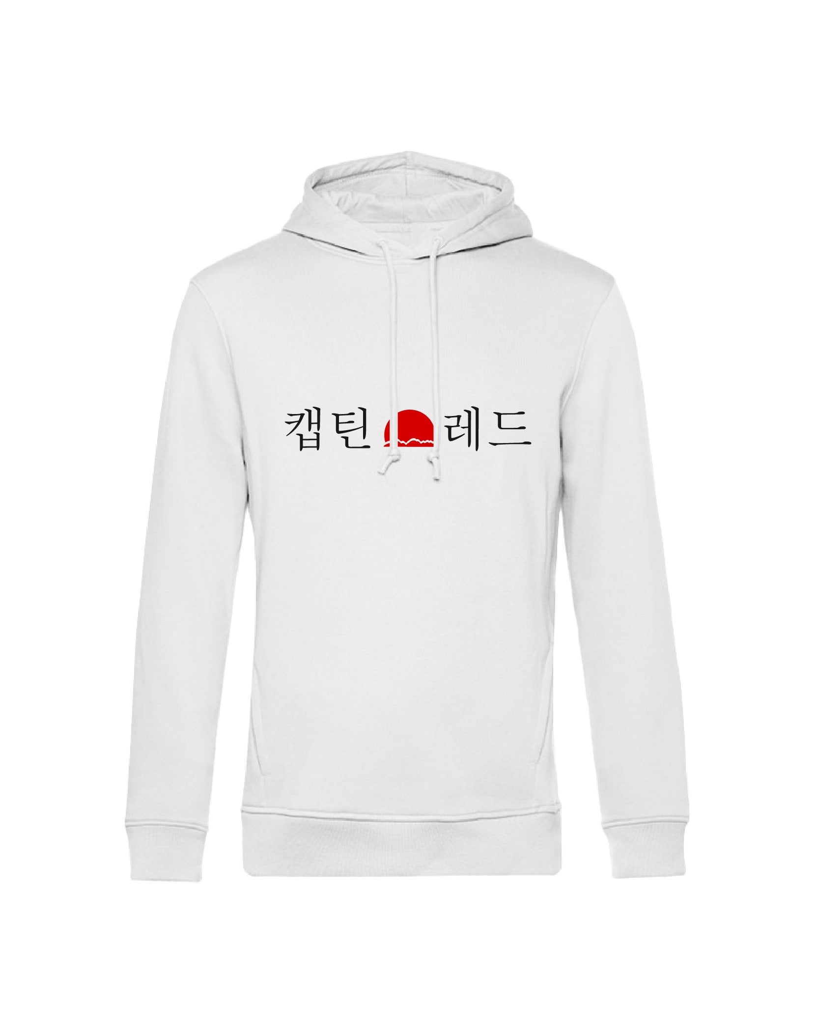 hoodie blanc capitaine rouge sudvision