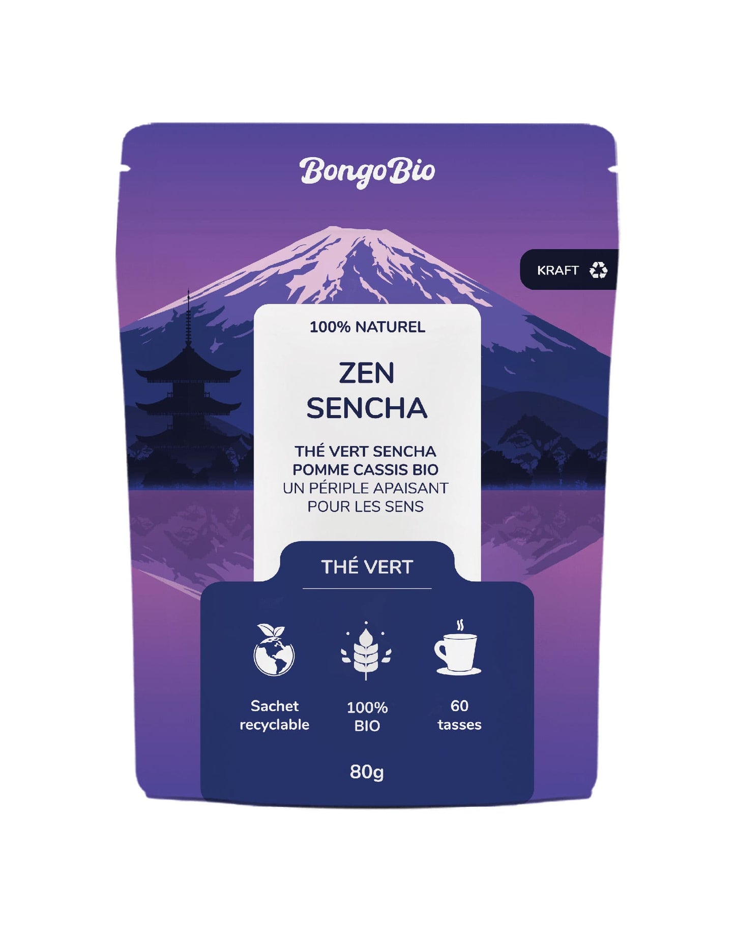 Zen Sencha - Thé Vert Pomme Groseille Bio | SUDVISION